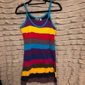 Vintage Rayzor rainbow tank dress